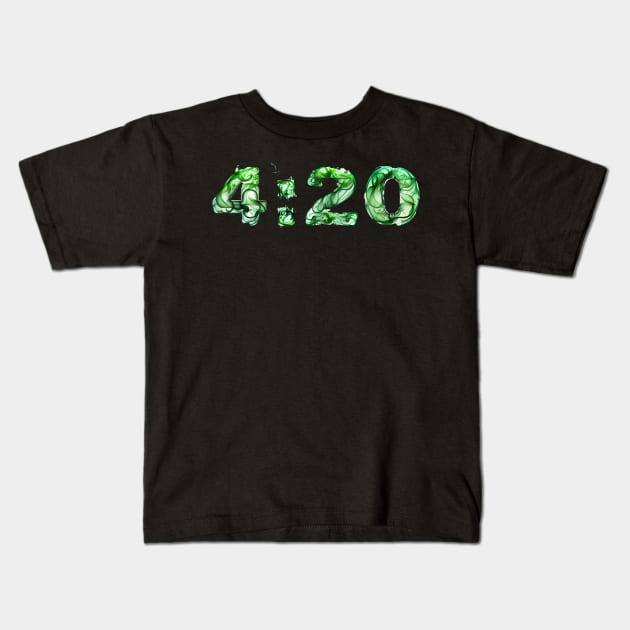 4:20 Kids T-Shirt by Sobalvarro